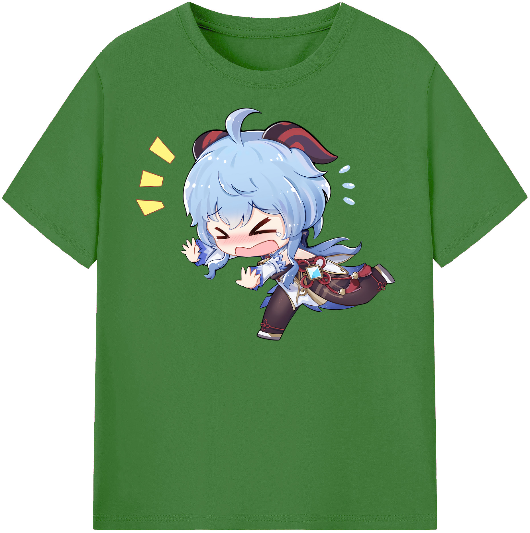 げんし神 甘雨 かんう genshin Ganyu レディースカジュアルプリントTシャツ（綿100％）